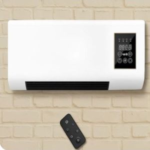 Electric Plastic Wall Mounted Air Conditioner Heater, Color : White