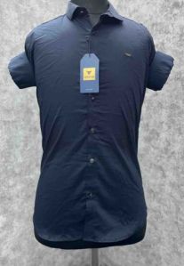 Classic Dark Blue Plain Full Sleeve Shirt