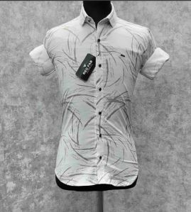 Men's Full Sleeve Cotton Blend Printed Shirt