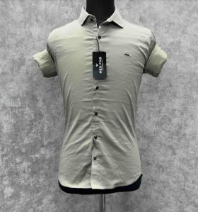 Mens Slim Fit Casual Cotton Blend Shirt