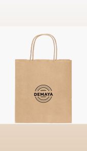 Kraft Paper Customise Shopping Bags, Color : All