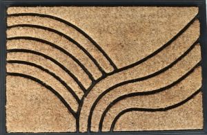 Anti Slip Brown Coco Rubber Brush Mats