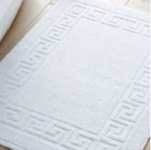 White Cotton Bathroom Mat