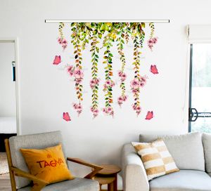 Hanging Butterfly PVC Wall Sticker, Color : Multicolor