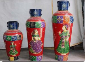 hand-crafted Iron Metal Vase POT