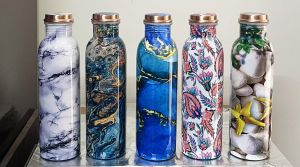 Minakari Copper Water Bottle 1L