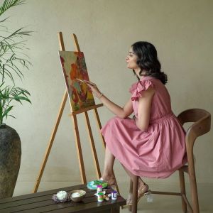 Peach Fuzz Cotton Dress