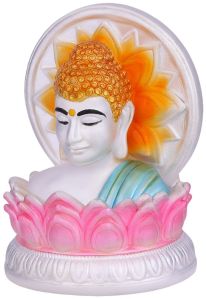 925 Silver Flower Gautam Buddha Statue