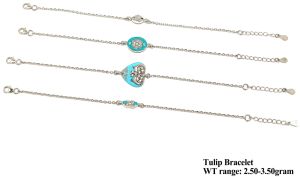 92.5 Silver Tulip Bracelet