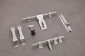 Polished C Cut Stainless Steel Door Kit, Color : Silver