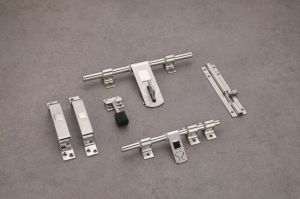 Square Stainless Steel Door Kit, Color : Silver
