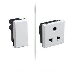 Polycarbonate Polished Electrical Switches and Sockets