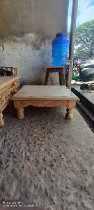 Polished Wooden Chowki, Shape : Square, Packaging Type : Brown