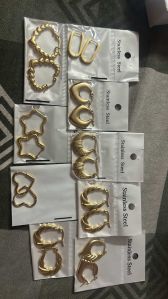 Earrings, Shape : Multi-shape, Packaging Type : Golden