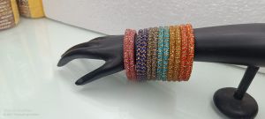 Jerkin Work Designer Glass Bangles, Brand Name : Darsh Kangan
