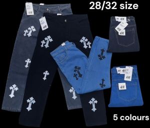 Ladies Printed Denim Jeans 28/32, Packaging Type : Corrugated Box