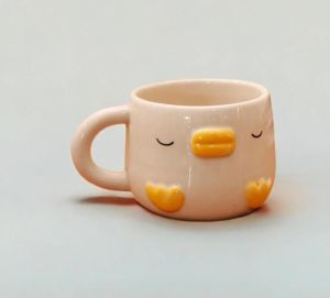 Printed Polished Ceramic Milk and Coffee Mug Medium