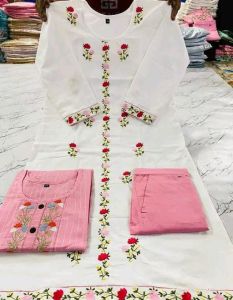 Cotton Printed Kurti Pant Collection