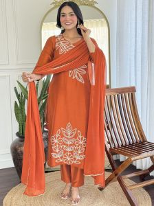 Women'S Kurta Pant with Dupatta Set