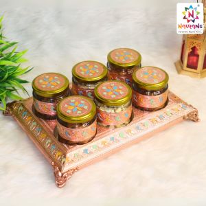 Navrang Meenakari Wooden Fancy Dry Fruits Box Multi Sizes