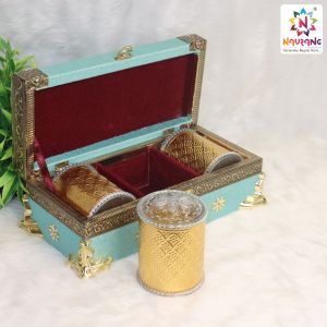 Wood Meenakari Dry Fruit Box for Gift