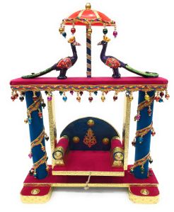 Wood Red Krishna Swing Jhula