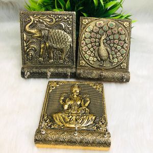 Wooden Embossed Key Stand