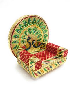 Wooden Laddu Gopal Singhasan