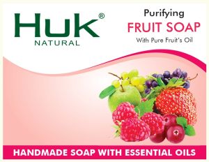 Saffron Fruit Soap For Skin Care, Bathing