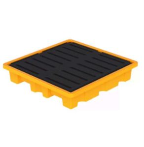 150L 4 Drum Spill Containment Pallet L1300 X W1300 X H200 Mm DSCP-SL4-1313