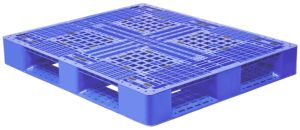 75mm HDPE Double Deck Medium Duty Plastic Pallet L1200 X W1000 X H120 Mm SIP-M24-1210DM