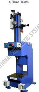 Polished Industrial C Frame Hydro Pneumatic Press