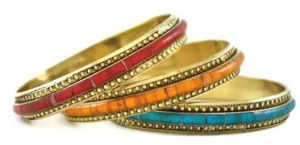 Bone Brass Bangle, Color : Natural