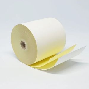 Plain 2 Ply Carbonless Paper Roll, Color : White