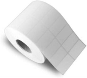 White Plain Barcode Label