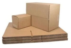 3 Ply Corrugated Shipping Boxes, Color : Brown