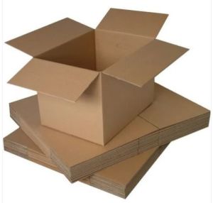 5 Ply Plain Corrugated Packaging Box, Color : Brown