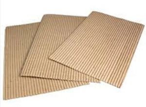 Stripped Corrugated Paper Sheet, Color : Brown for Packaging