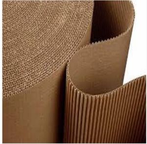 Plain Paper Corrugated Roll, Color : Brown
