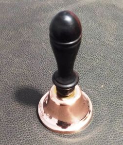 Glossy 8 Inch Brass Hand Bell for Worship