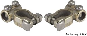 Solderless Brass Battery Terminal Tin Plated 11.1 Mm 24V