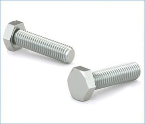 Stainless Steel Hex Bolt, Color : Silver