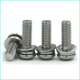 Stainless Steel Sems Screw, Color : Silver
