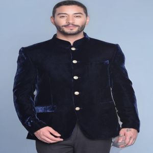 Velvet Bandhgala Jacket