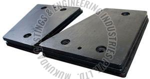 High Manganese Steel Liner Plates, Color : Black
