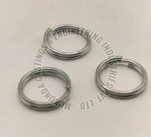 Stainless Steel Key Chain Ring, Color : Silver