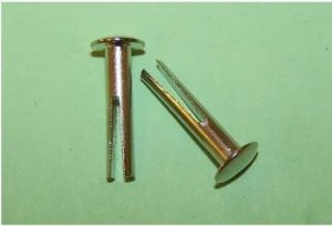 Bifurcated Rivet, Color : Golden for Industrial