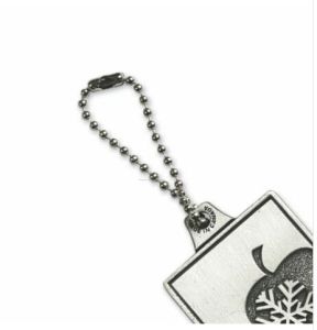Mild Steel Meta Ball Chain Key Ring, Color : Silver