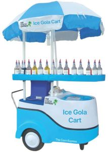 100% Virgin Fibreglass Ice Gola Cart, Color : Assorted
