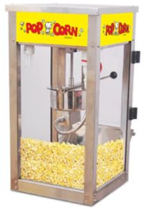 100% Stainless Steel Popcorn Machine: Medium 16 OZ